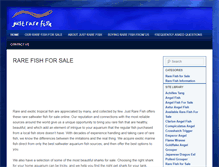 Tablet Screenshot of justrarefish.com